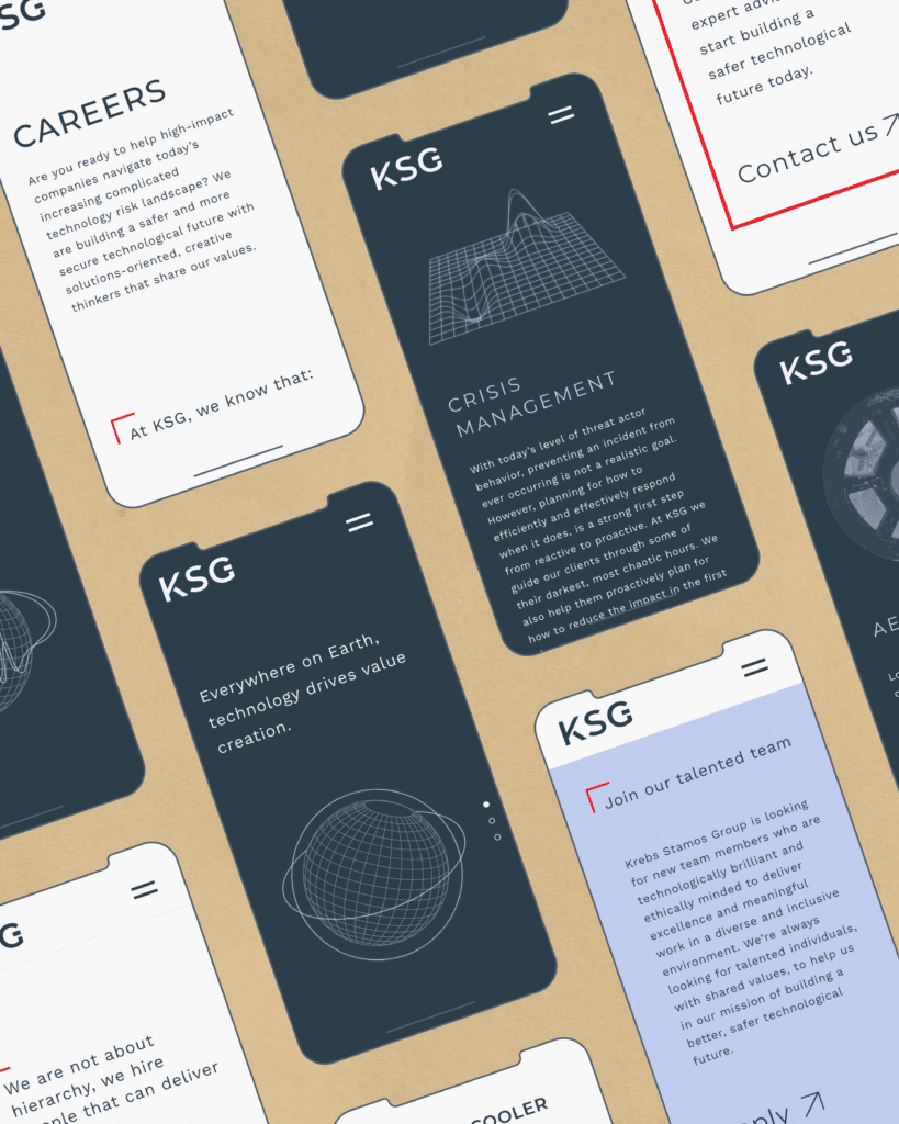 Krebs Stamos Group Business Card Design by Astute Communications